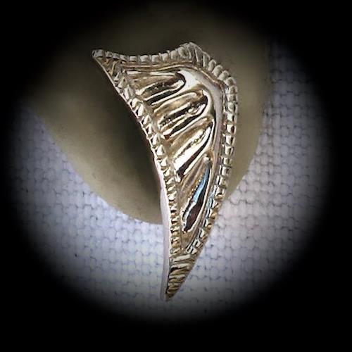 boucles d'oreilles aile en bronze blanc